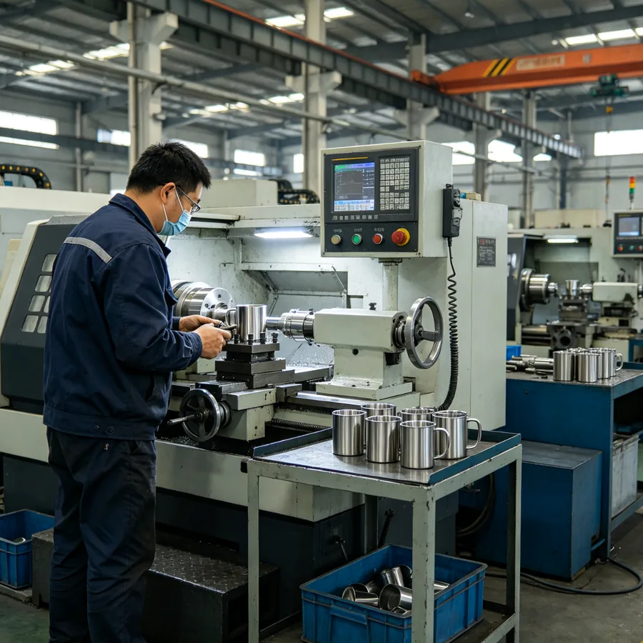 CNC machining workshop