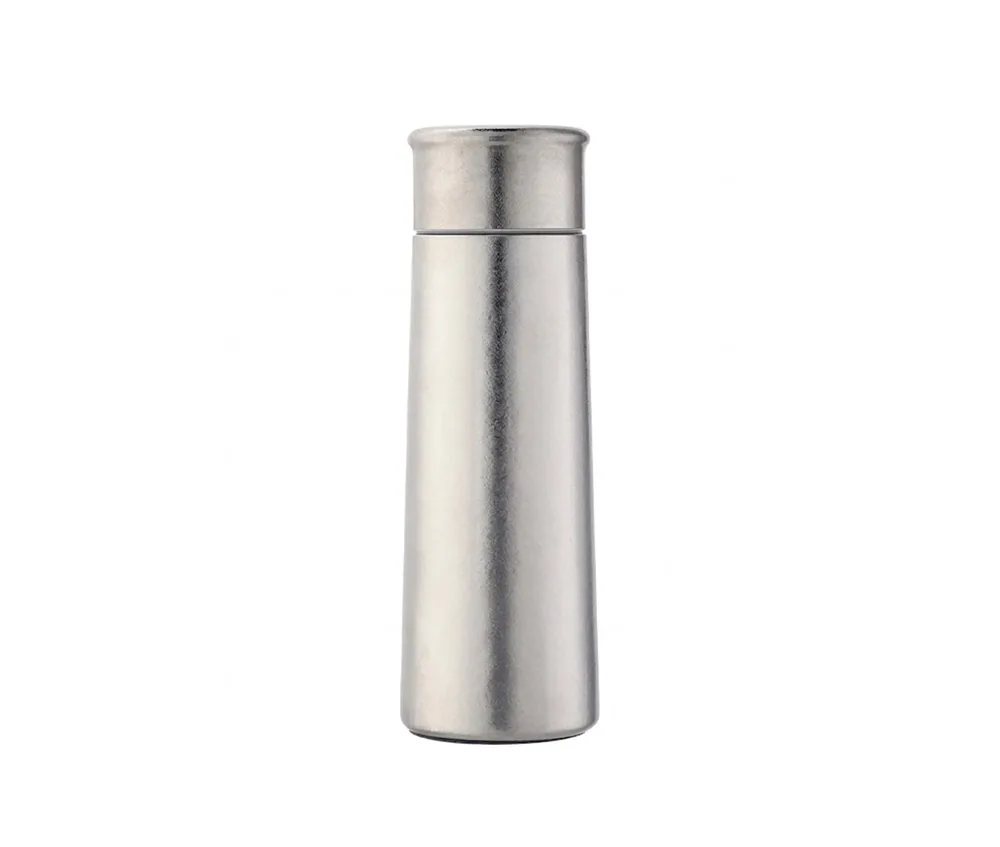 Natural brushed titanium finish